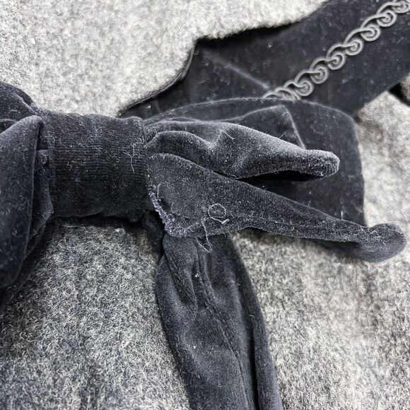 Vintage Rothschild Wool Blend Peter Pan Jacket Grey Black Size 3T Girls - Picture 12 of 12